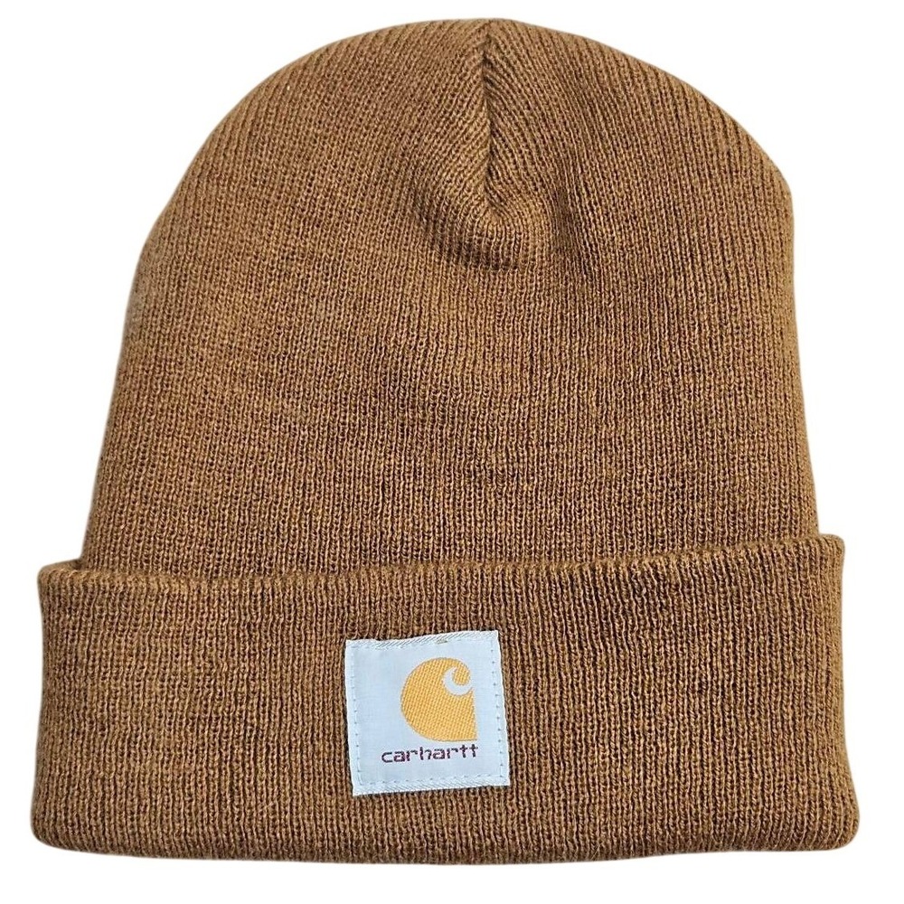 Carhartt A18 BRN Acrylic Watch Hat Beanie Brown Made in Canada One Size Fits All